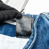 Side view of Balenciaga handbag Blue premium designer bag