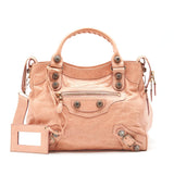 Balenciaga women's handbag Pink luxury designer leather