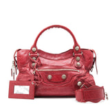 Balenciaga women's handbag Red luxury designer leather