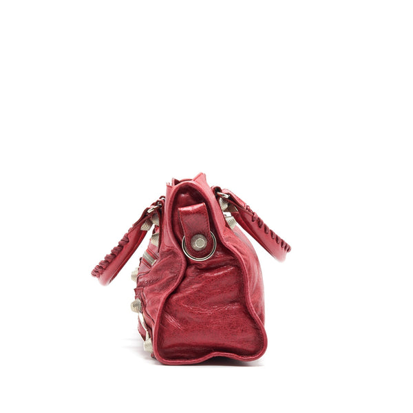 Balenciaga designer handbag leather closeup detail