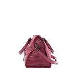 Side view of Balenciaga handbag Red premium designer bag