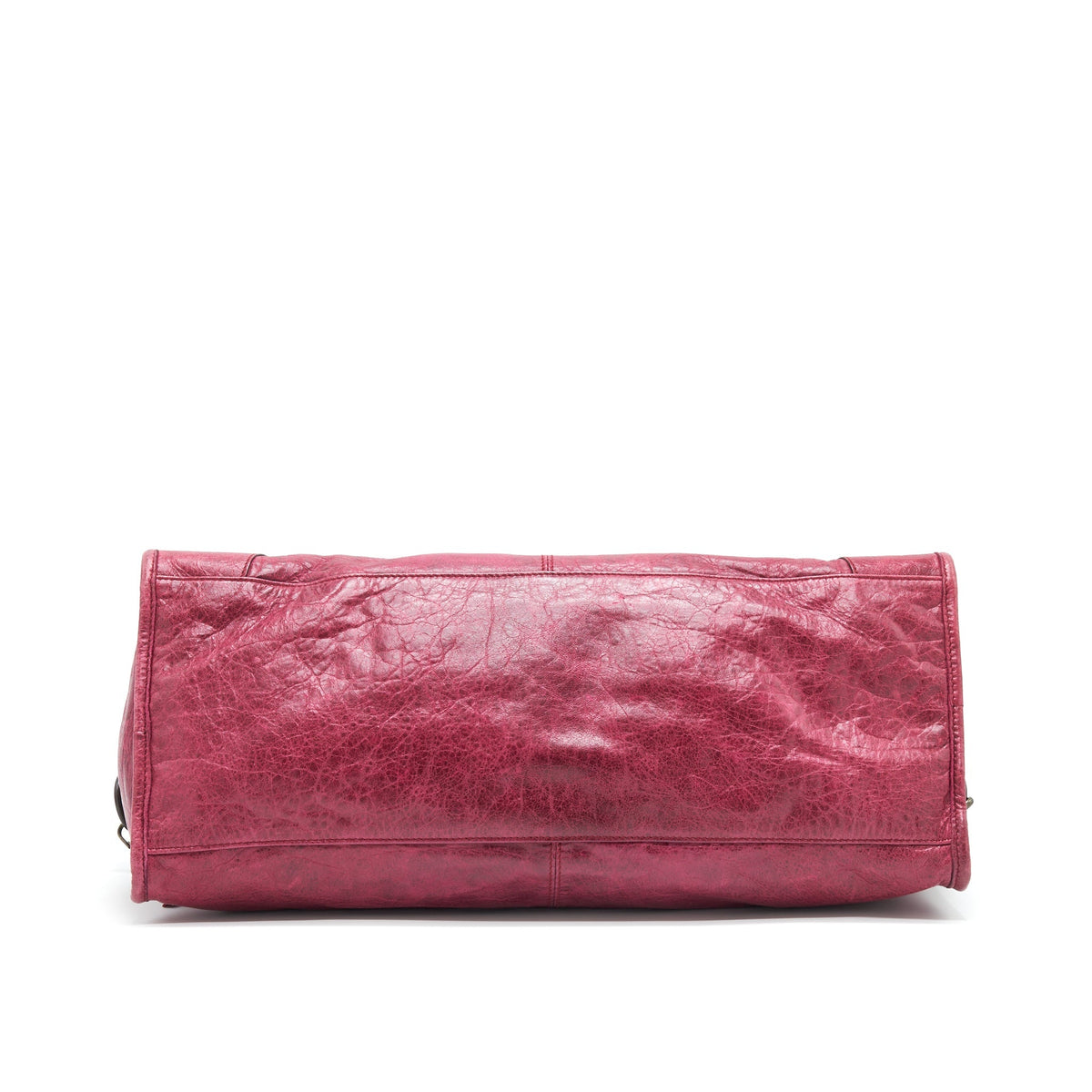 Balenciaga authentic luxury handbag Red leather craftsmanship