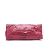 Balenciaga authentic luxury handbag Red leather craftsmanship