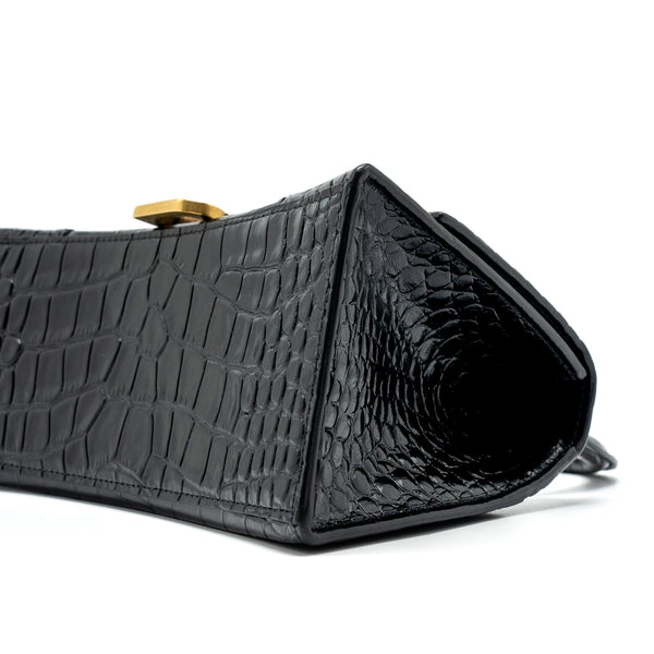 Balenciaga authentic luxury handbag Black calf craftsmanship
