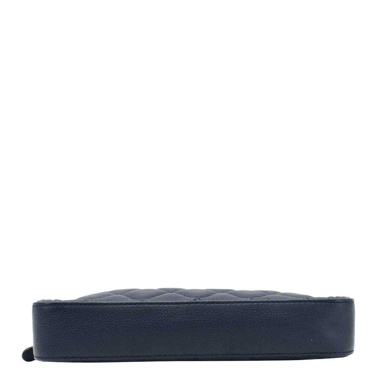 Chanel Wallets? Chanel Boy Double Zip Wallet on Chain Leather Crossbody Bag Navy Blue Compact Luxury Card Wallet