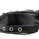 Balenciaga authentic luxury handbag Black leather craftsmanship