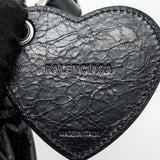Side view of Balenciaga handbag Black premium designer bag