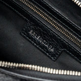 Balenciaga designer handbag leather closeup detail