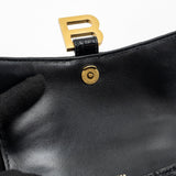 Balenciaga authentic luxury handbag Black crocodile craftsmanship