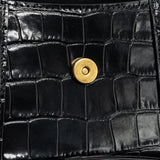 Side view of Balenciaga handbag Black premium designer bag