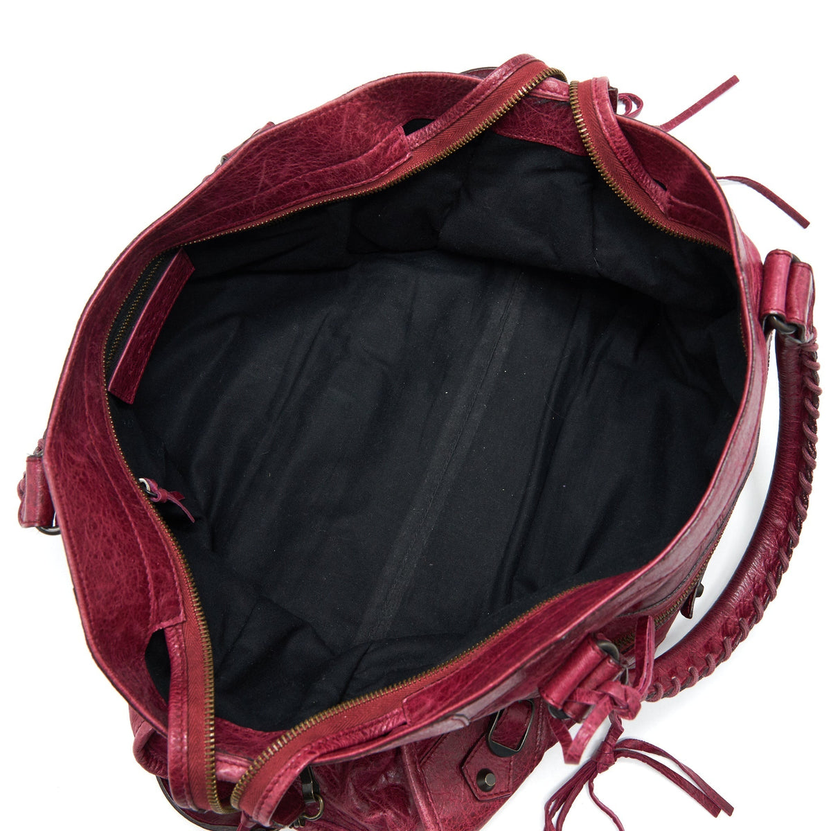Balenciaga designer handbag leather closeup detail