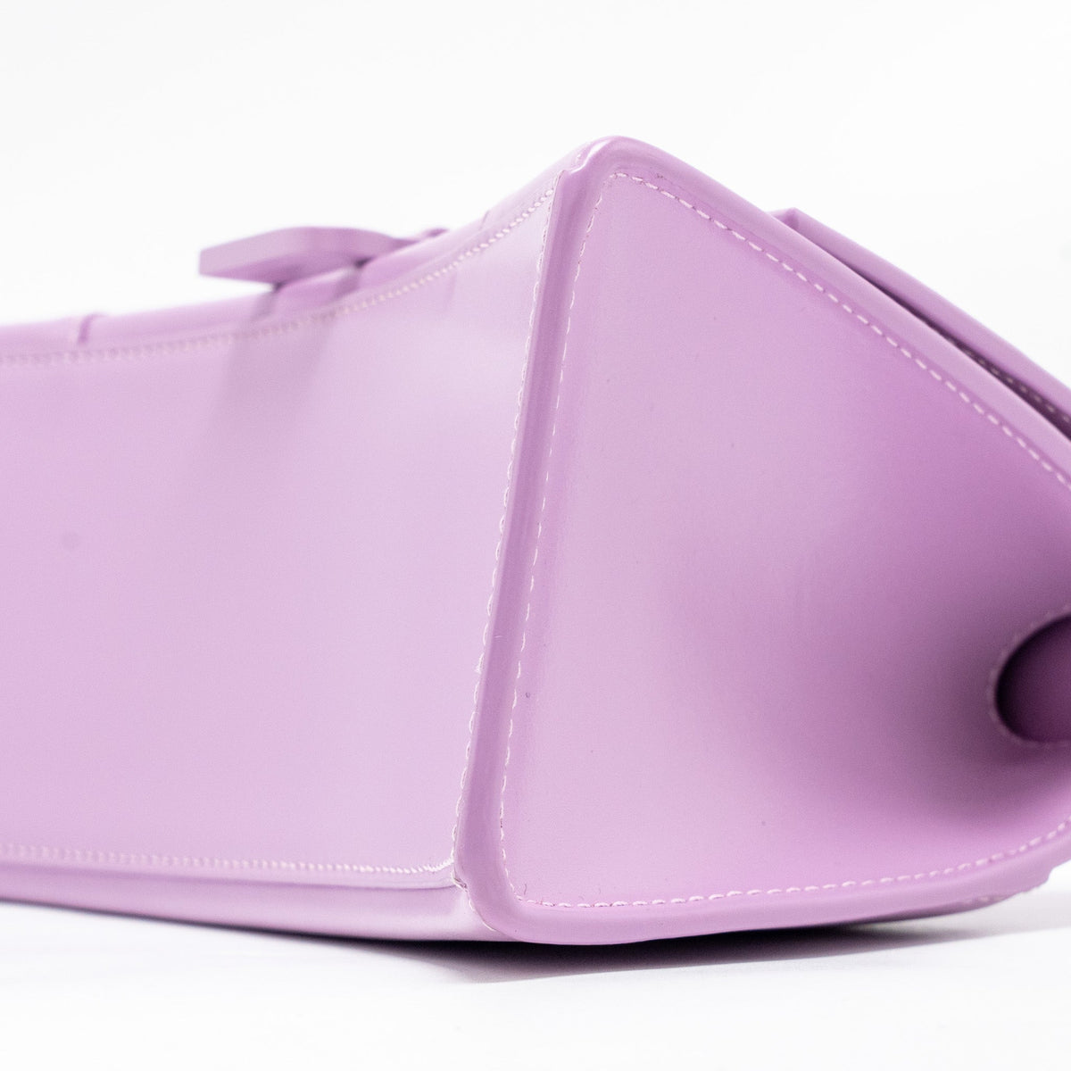 Side view of Balenciaga handbag Purple premium designer bag