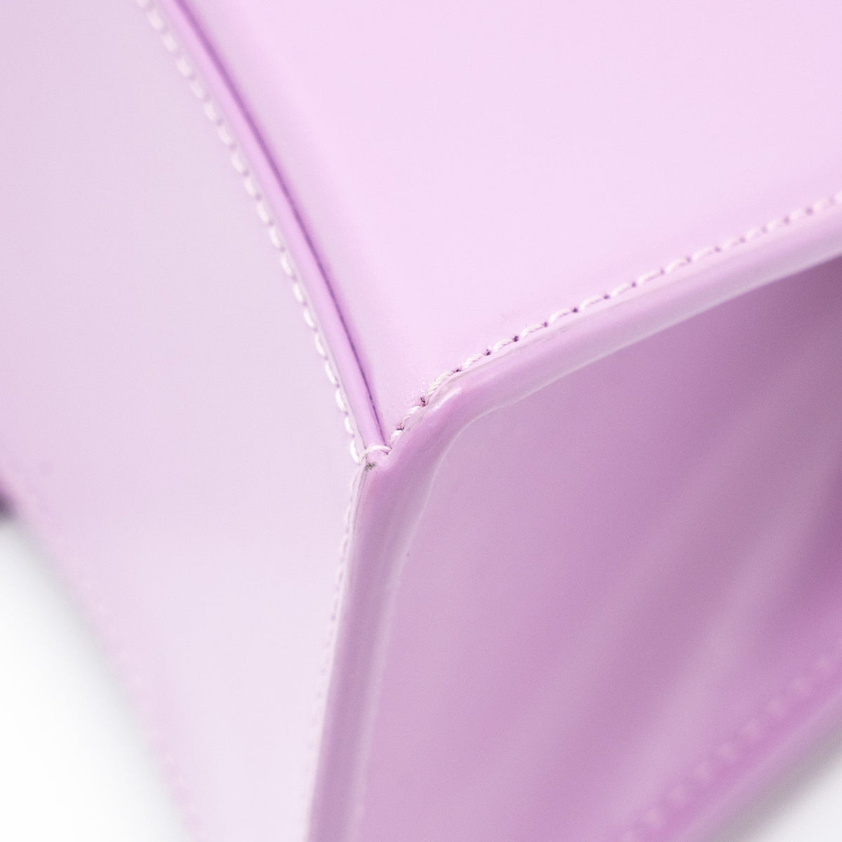 Side view of Balenciaga handbag Purple premium designer bag