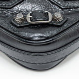 Side view of Balenciaga handbag Black premium designer bag