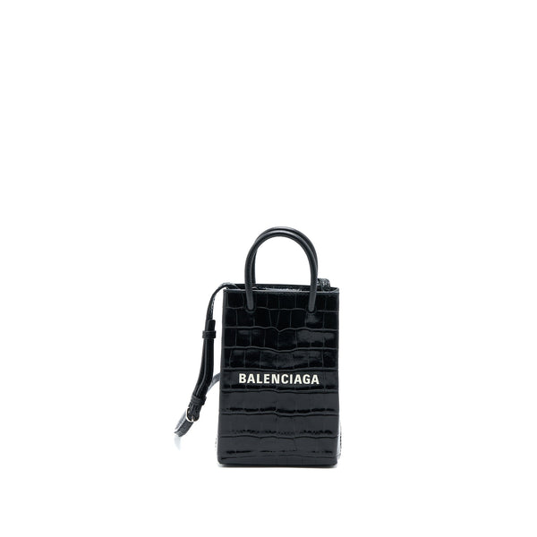 Balenciaga women's handbag Black luxury designer calf