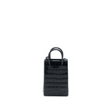 Side view of Balenciaga handbag Black premium designer bag