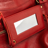 Balenciaga designer handbag leather closeup detail