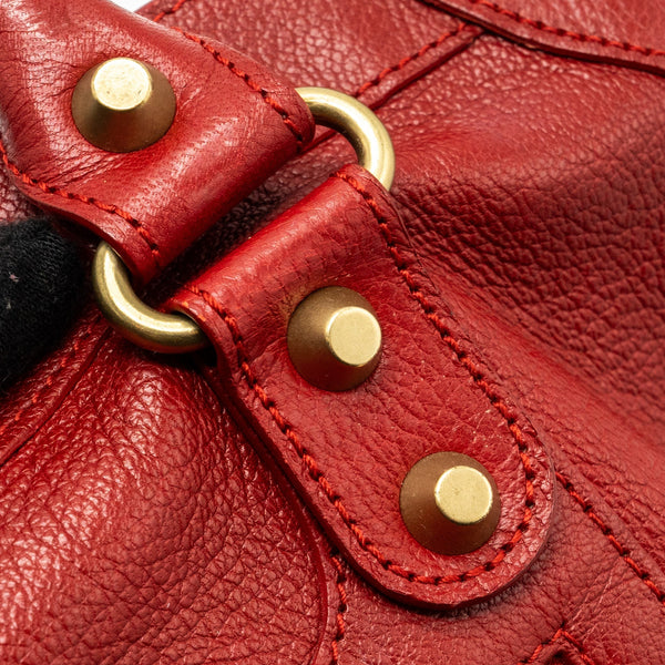 Balenciaga designer handbag leather closeup detail