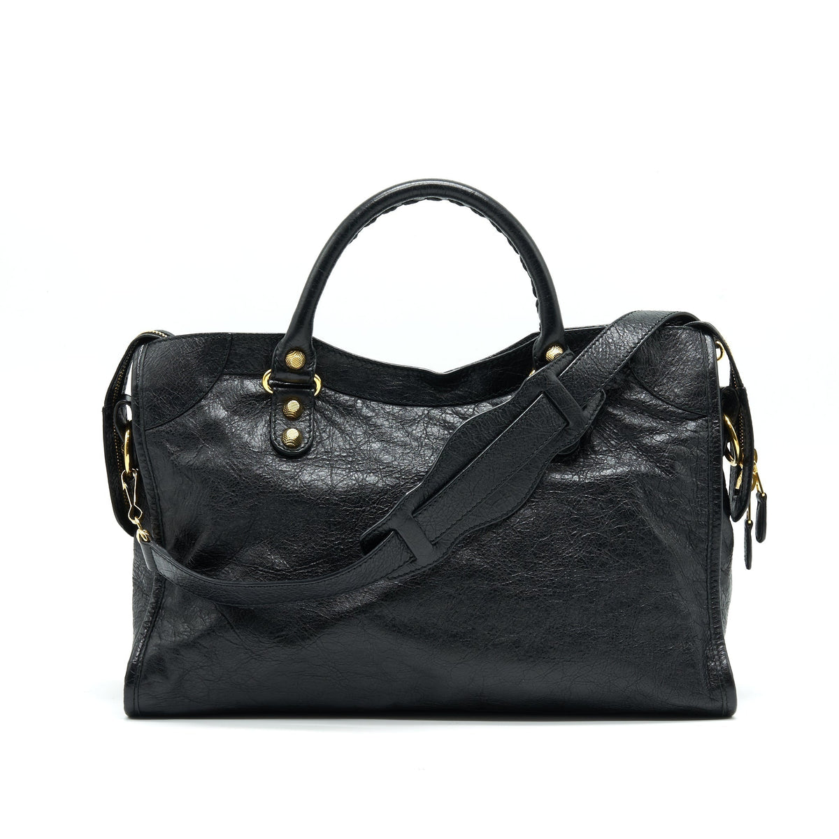 Balenciaga designer handbag leather closeup detail