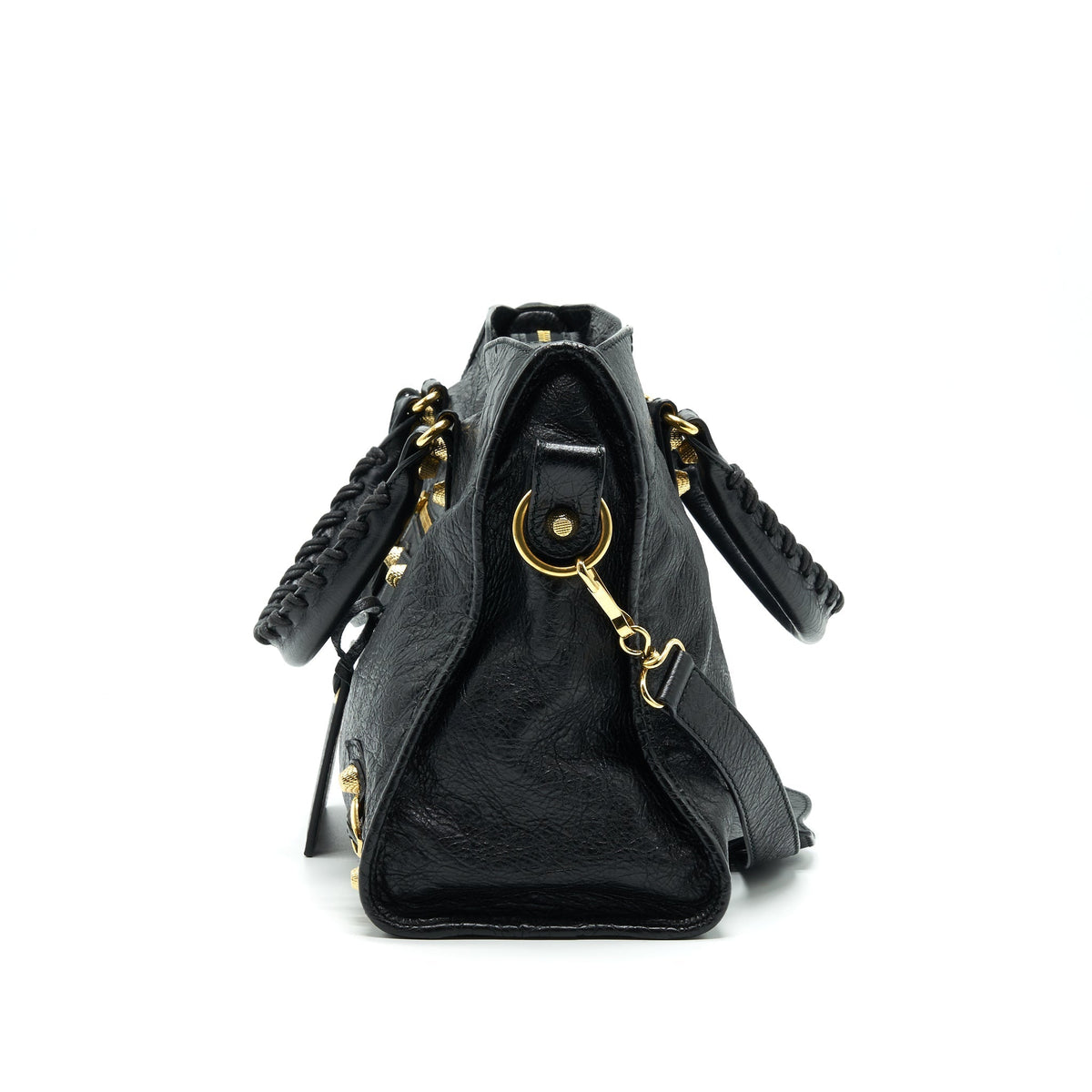 Balenciaga women's handbag Black luxury designer leather