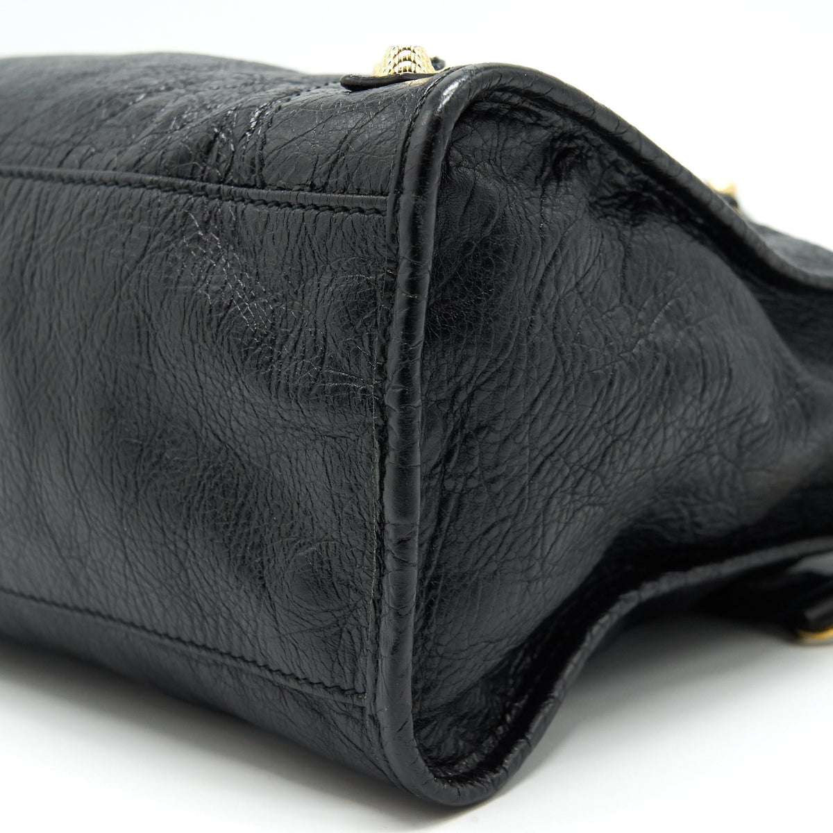 Balenciaga designer handbag leather closeup detail