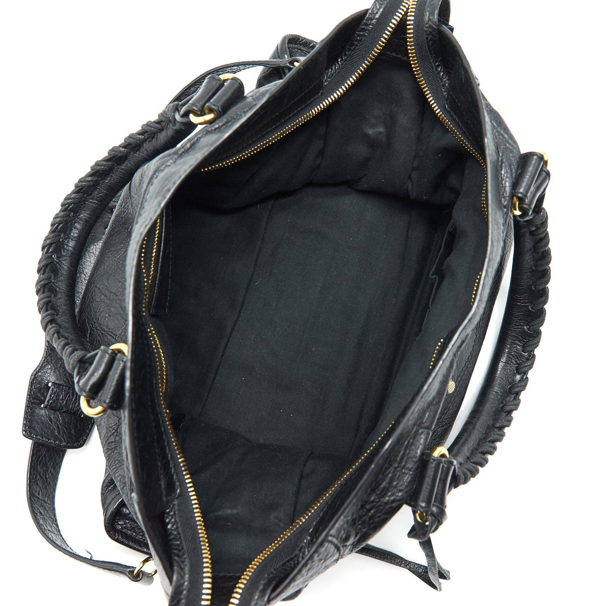 Balenciaga women's handbag Black luxury designer leather