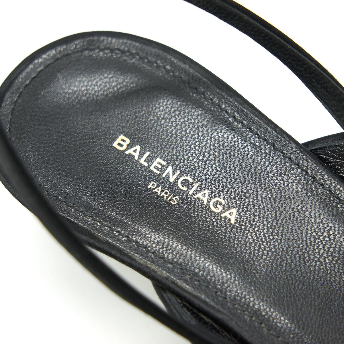 Side view of Balenciaga handbag Black premium designer bag