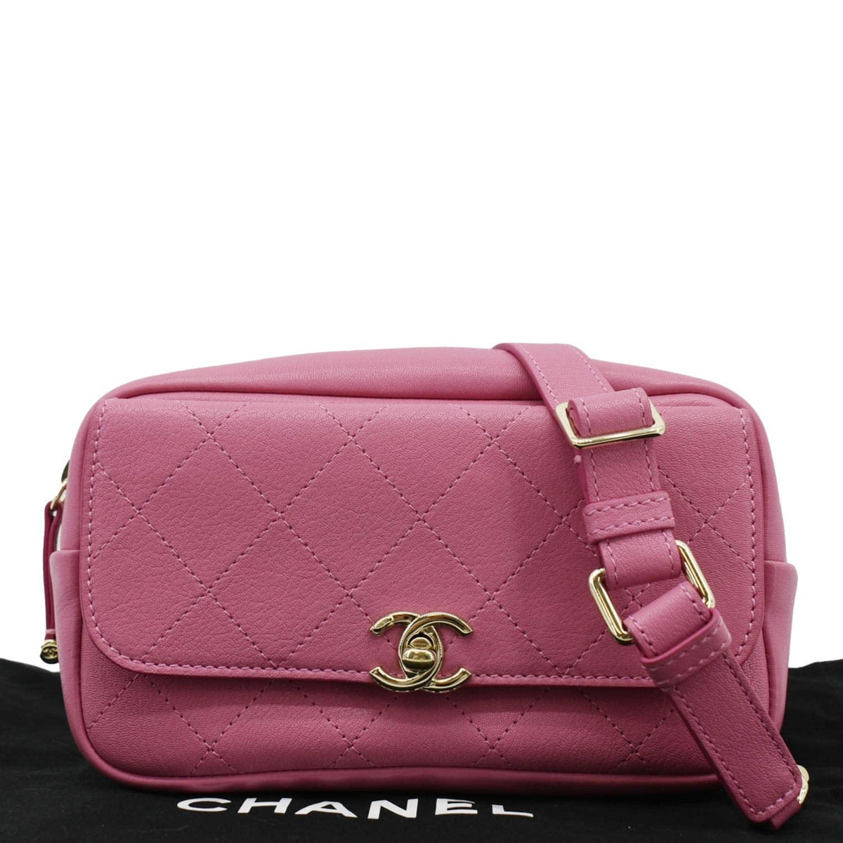 Chanel Bags Chanel Casual Trip Leather Waist Bag Pink Premium Designer Shoulder Bag