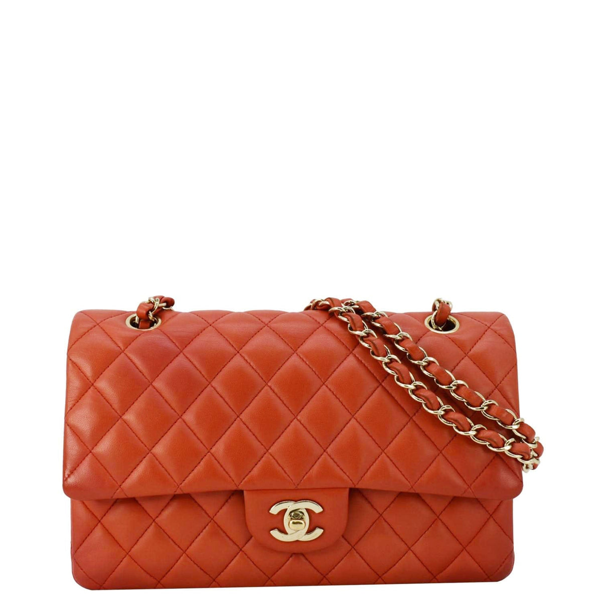 Chanel Bags Chanel Classic Double Flap Medium Quilted Leather Shoulder Bag Red Elegant Everyday Designer Handbag