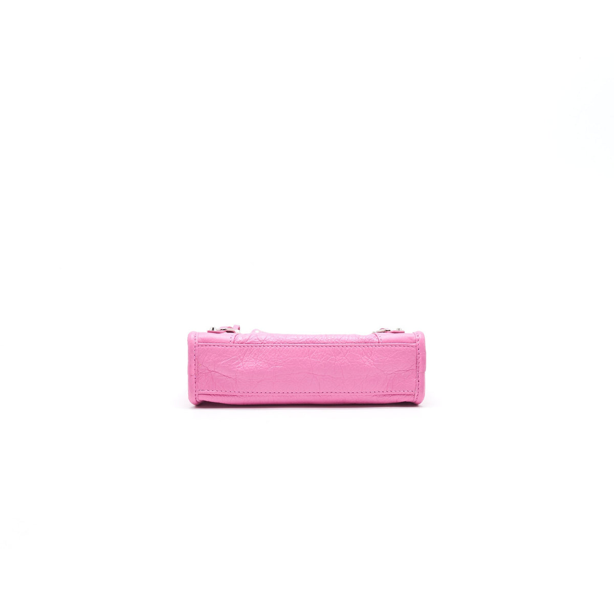 Side view of Balenciaga handbag Pink premium designer bag
