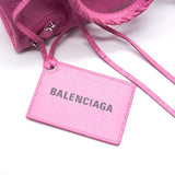 Balenciaga authentic luxury handbag Pink leather craftsmanship
