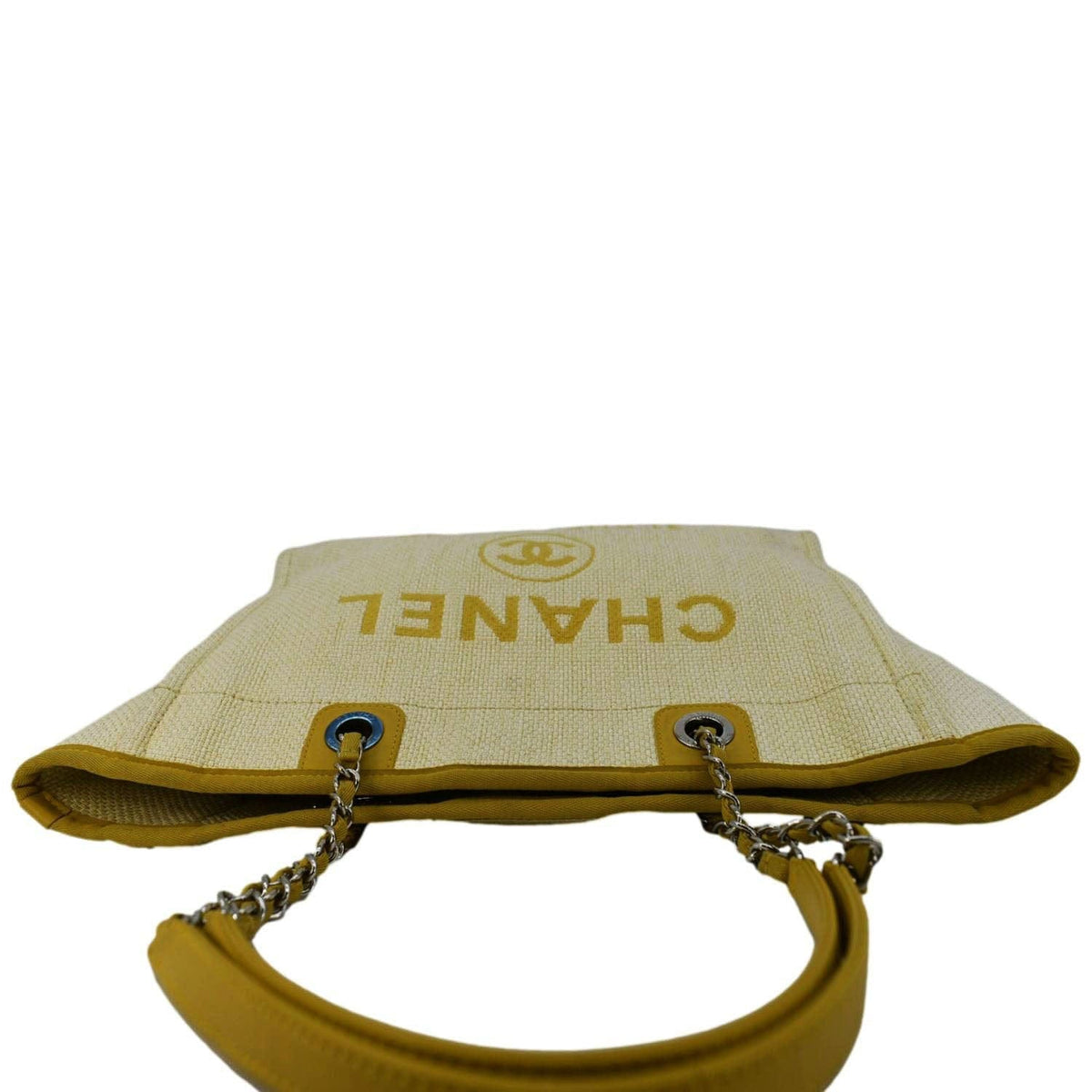 Chanel Bags Chanel Deauville Straw Raffia Tote Bag Yellow Elegant Everyday Designer Handbag