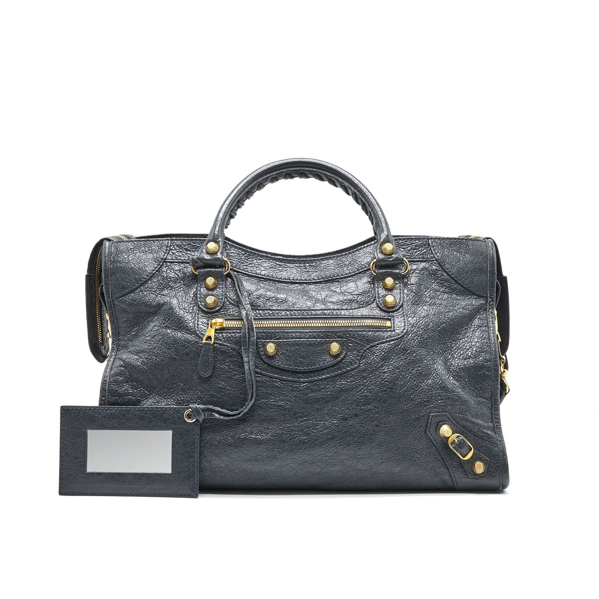 Balenciaga women's handbag Grey luxury designer leather