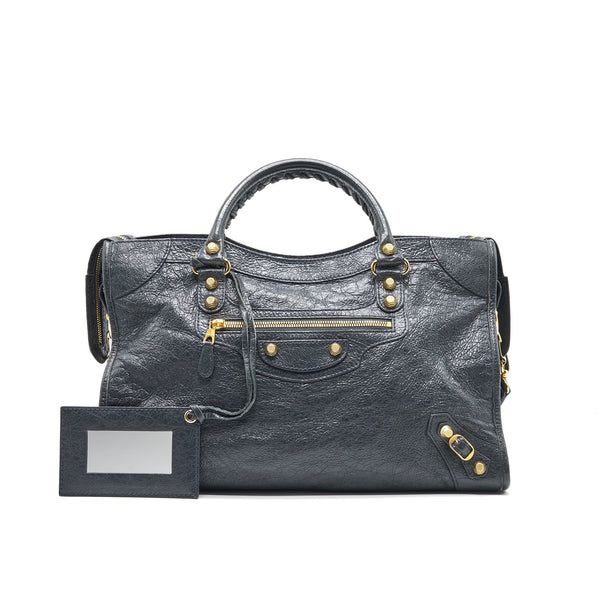Balenciaga women's handbag Grey luxury designer leather