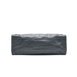 Balenciaga authentic luxury handbag Grey leather craftsmanship