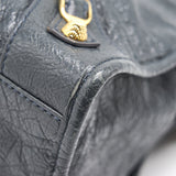 Balenciaga designer handbag leather closeup detail
