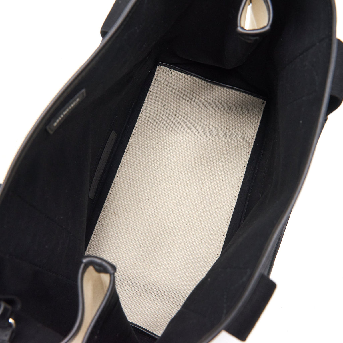 Balenciaga designer handbag canvas closeup detail