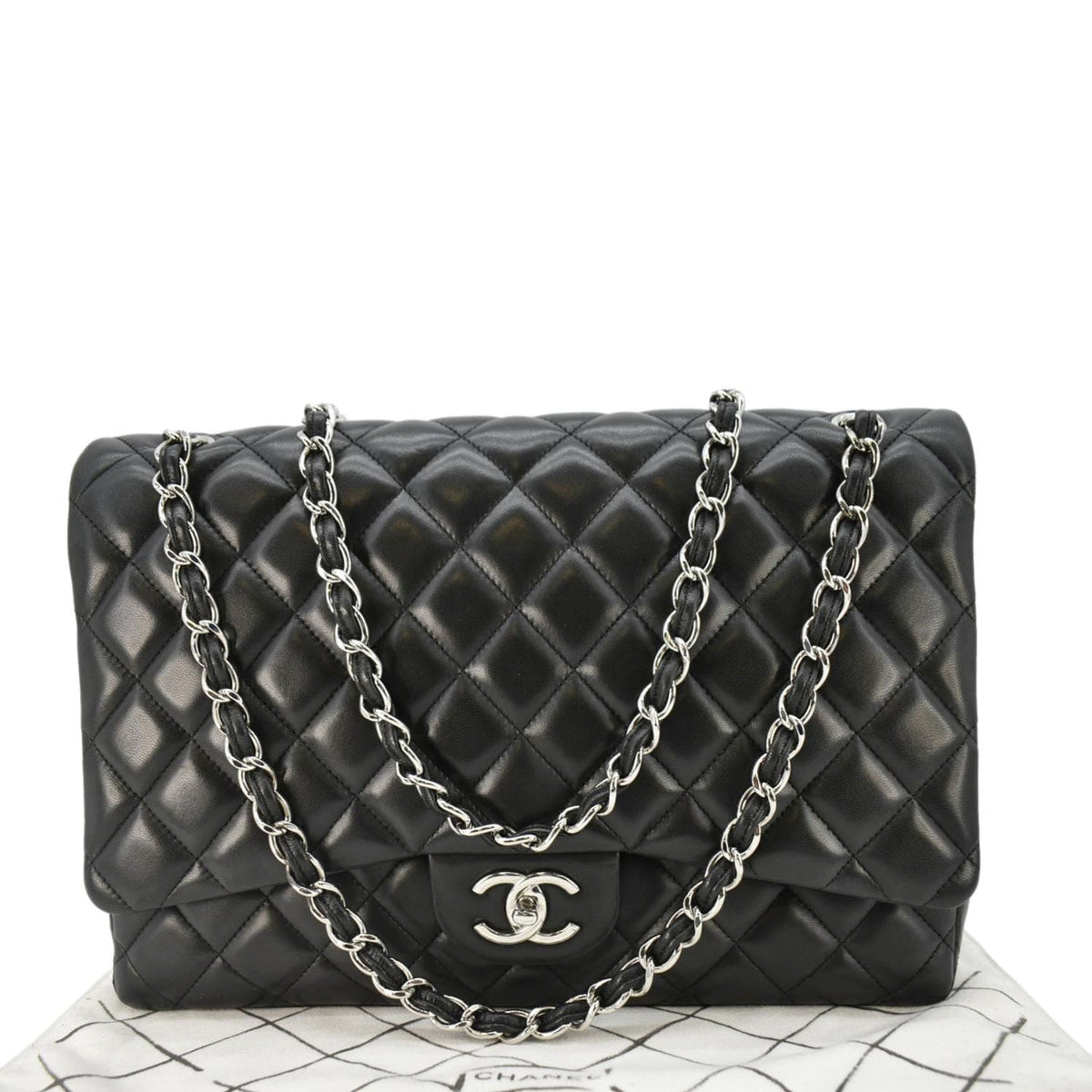 Chanel Bags Chanel Classic Double Flap Quilted Leather Crossbody Bag Black Premium Designer Shoulder Bag
