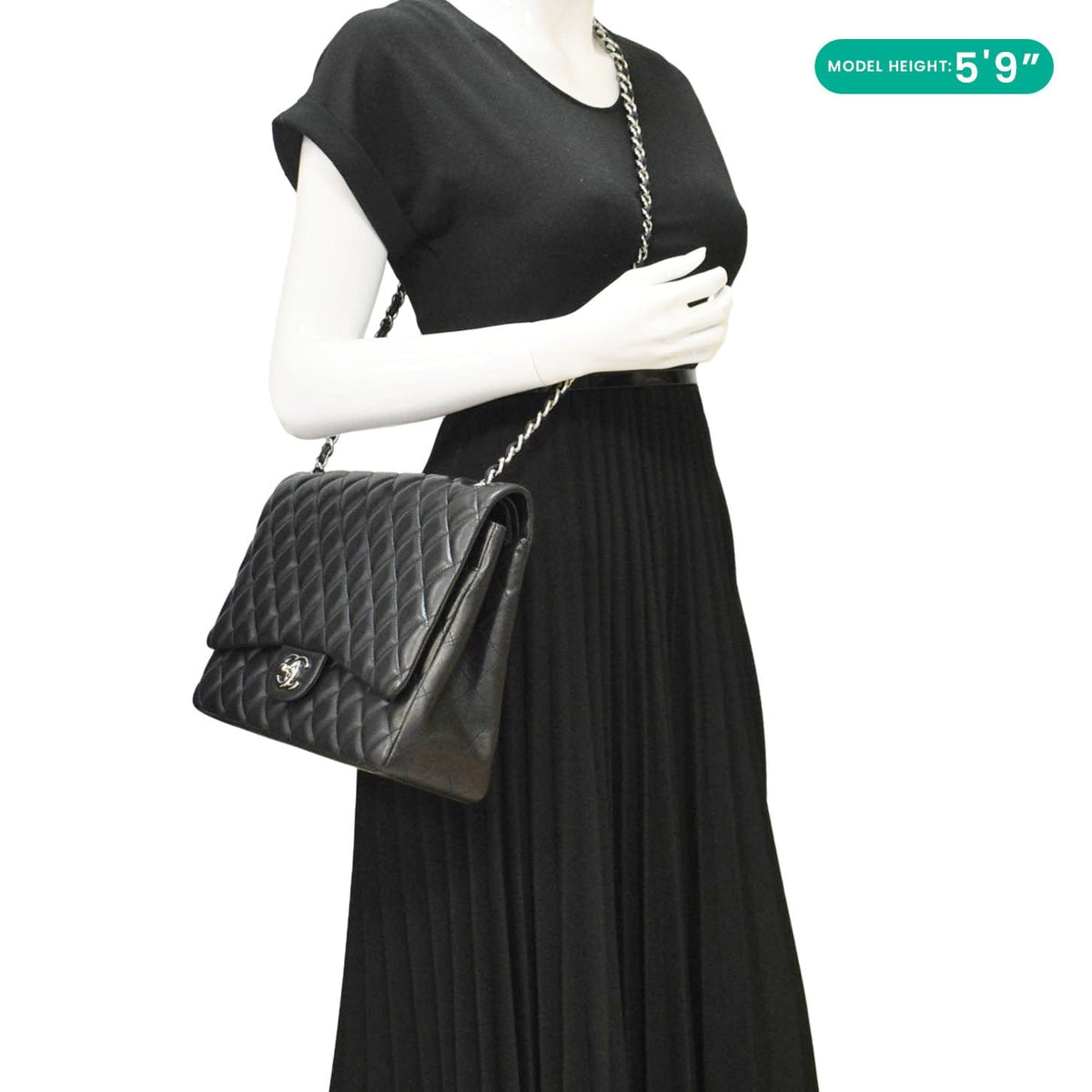 Chanel Bags Chanel Classic Double Flap Quilted Leather Crossbody Bag Black Premium Designer Shoulder Bag