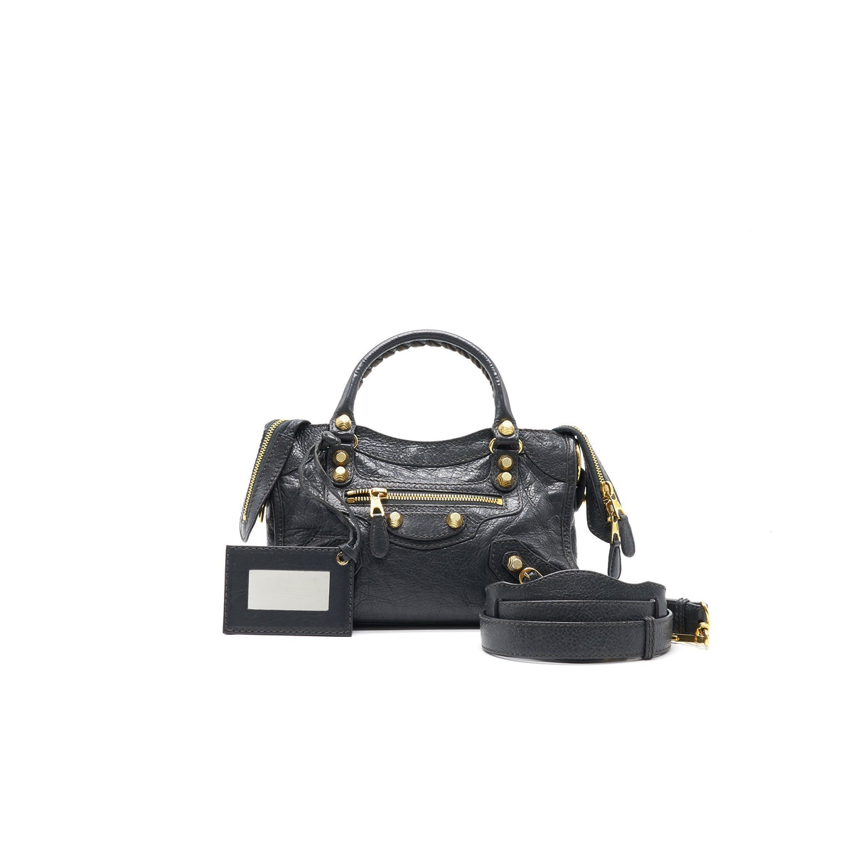 Balenciaga women's handbag Grey luxury designer leather