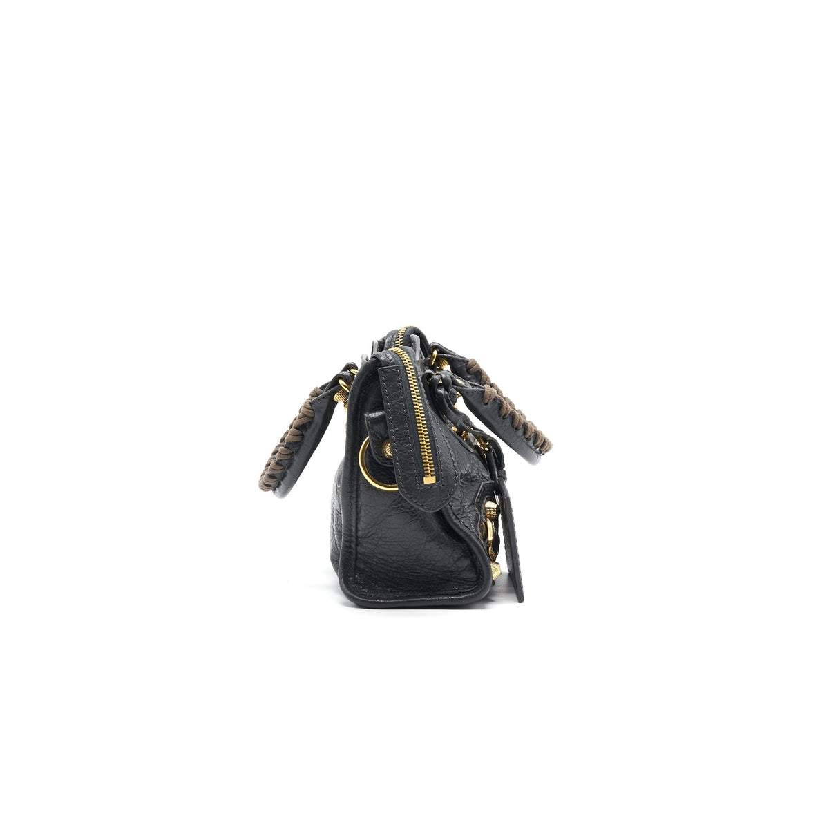 Balenciaga authentic luxury handbag Grey leather craftsmanship