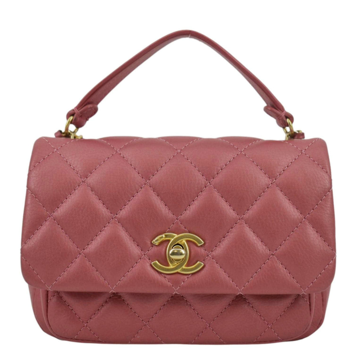 Chanel Bags Chanel Front Pocket Quilted Leather Crossbody Bag Pink Premium Designer Shoulder Bag