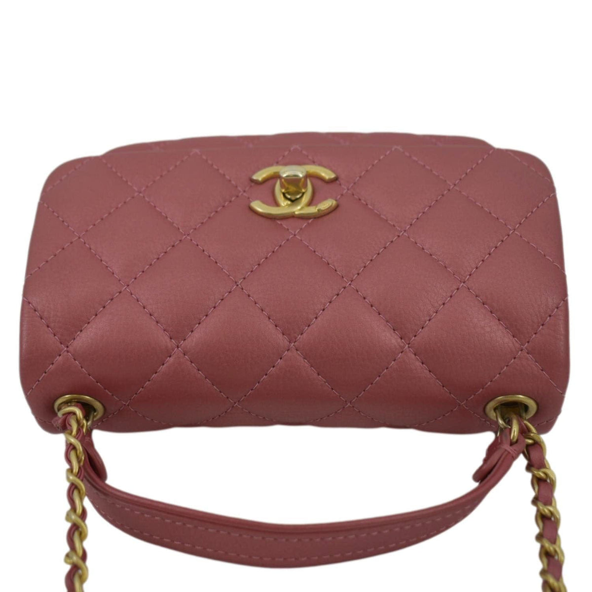 Chanel Bags Chanel Front Pocket Quilted Leather Crossbody Bag Pink Premium Designer Shoulder Bag