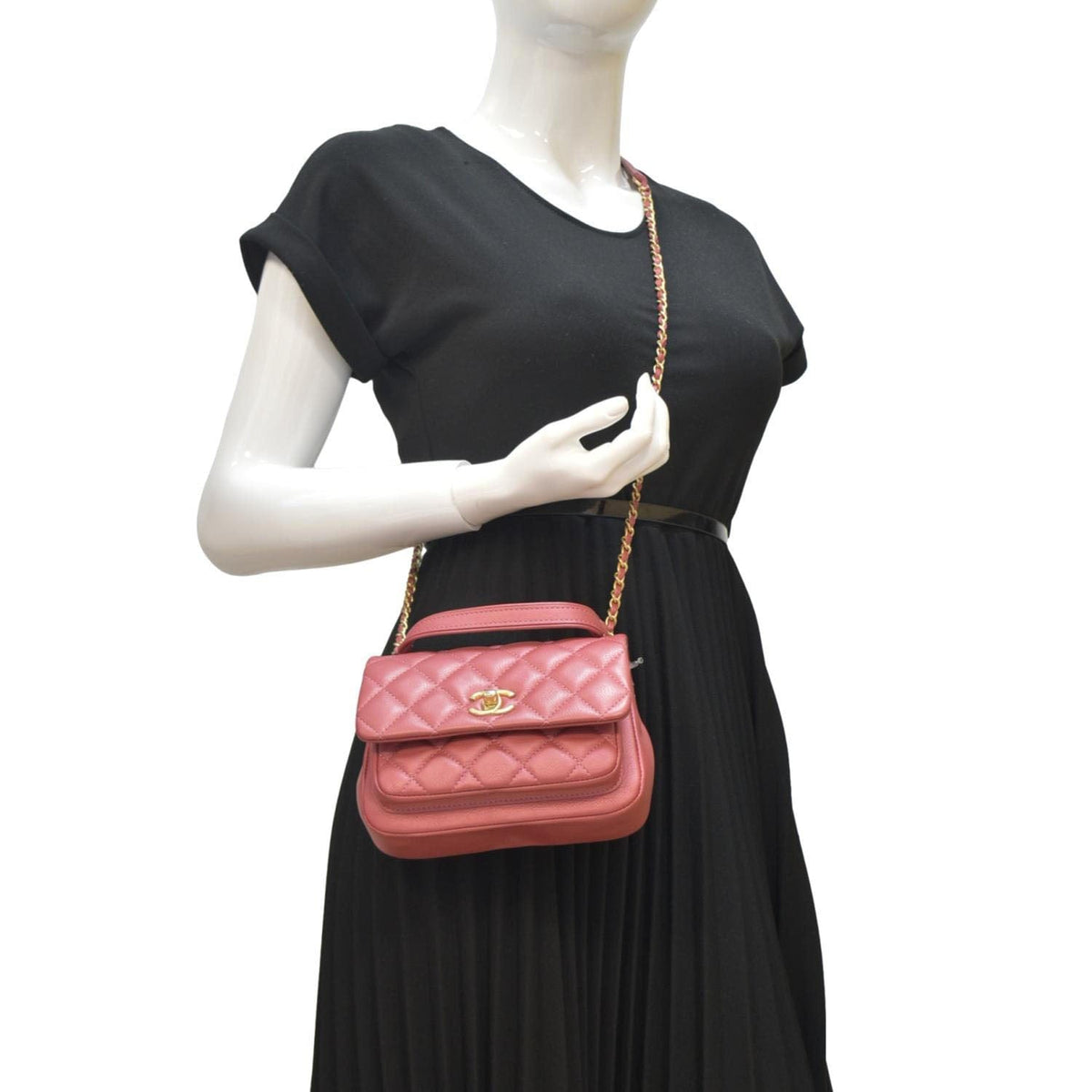 Chanel Bags Chanel Front Pocket Quilted Leather Crossbody Bag Pink Premium Designer Shoulder Bag