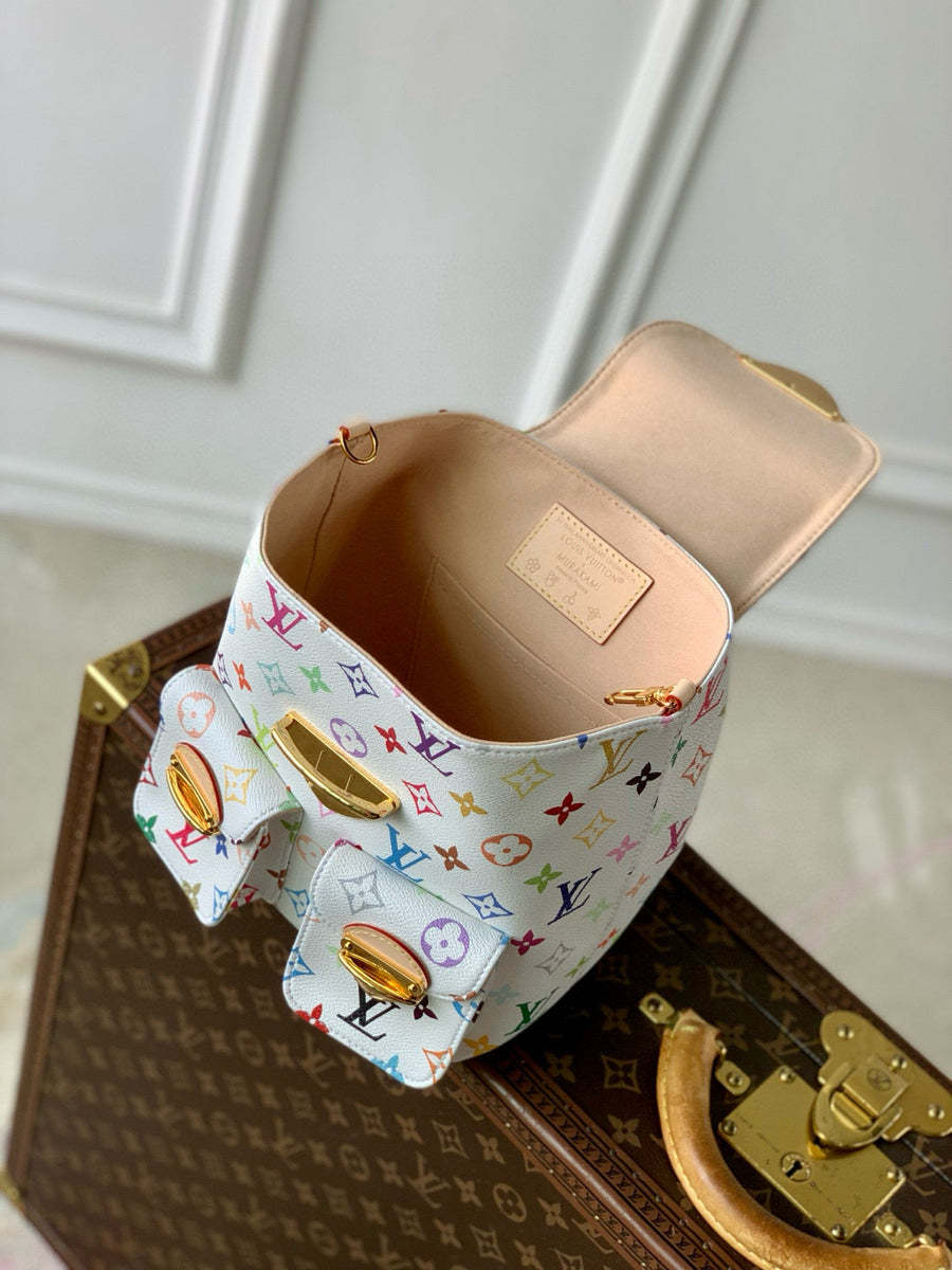 Louis Vuitton Bags- Louis Vuitton Lou x Murakami Venice Backpack Luxury Designer Leather Handbag
