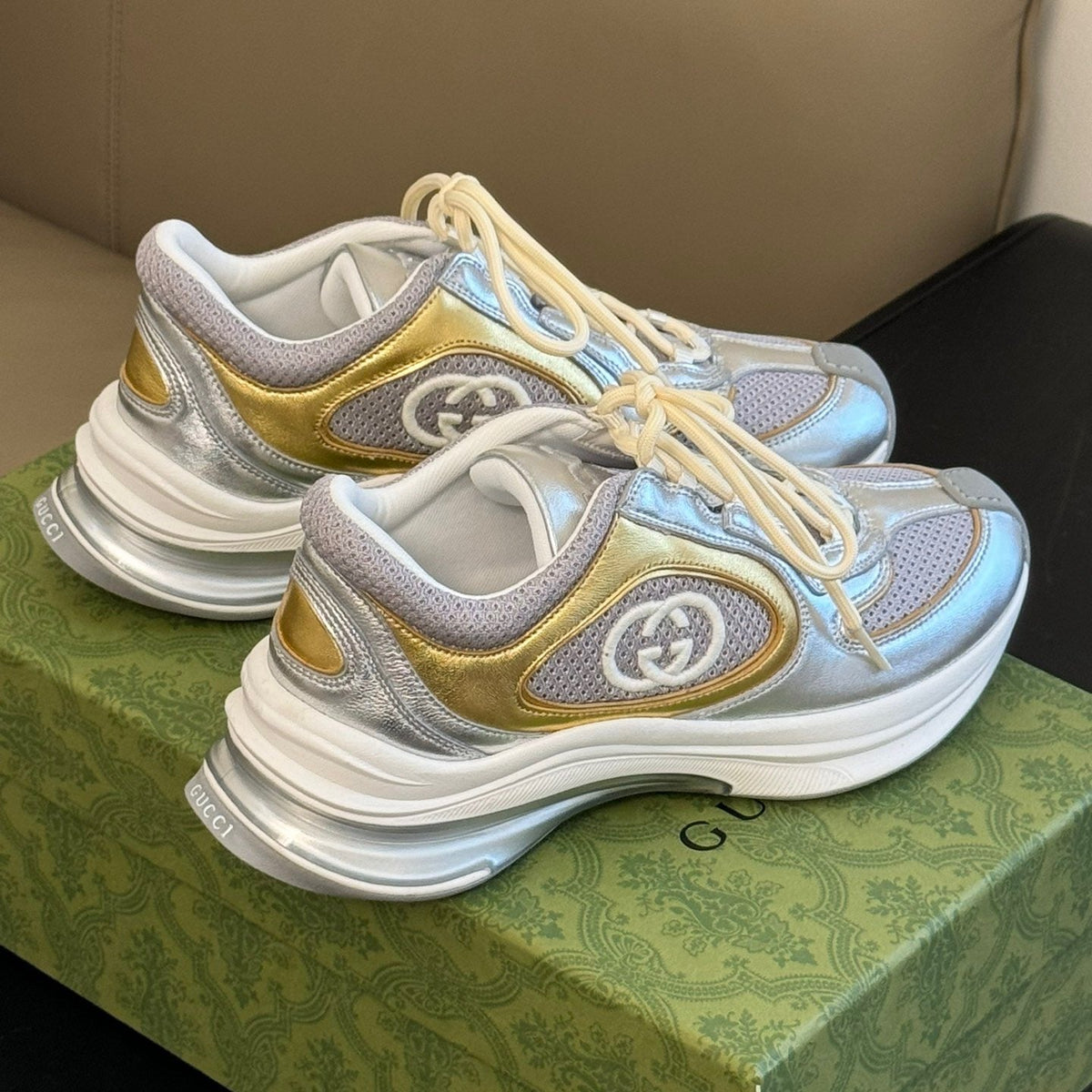 Gucci Shoes- Gucci Run Trainers Premium Designer Casual Shoes