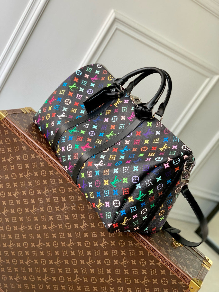 Louis Vuitton Bags- Louis Vuitton Lou x Murakami Keepall 50 Bag Luxury Designer Leather Handbag