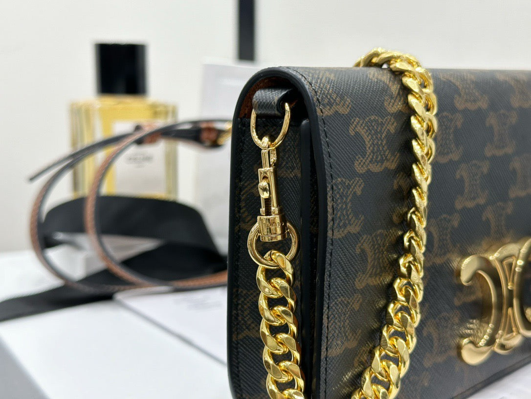 Bags- Cel Multipochette In Triomphe Canvas Bag Luxury Designer Leather Handbag