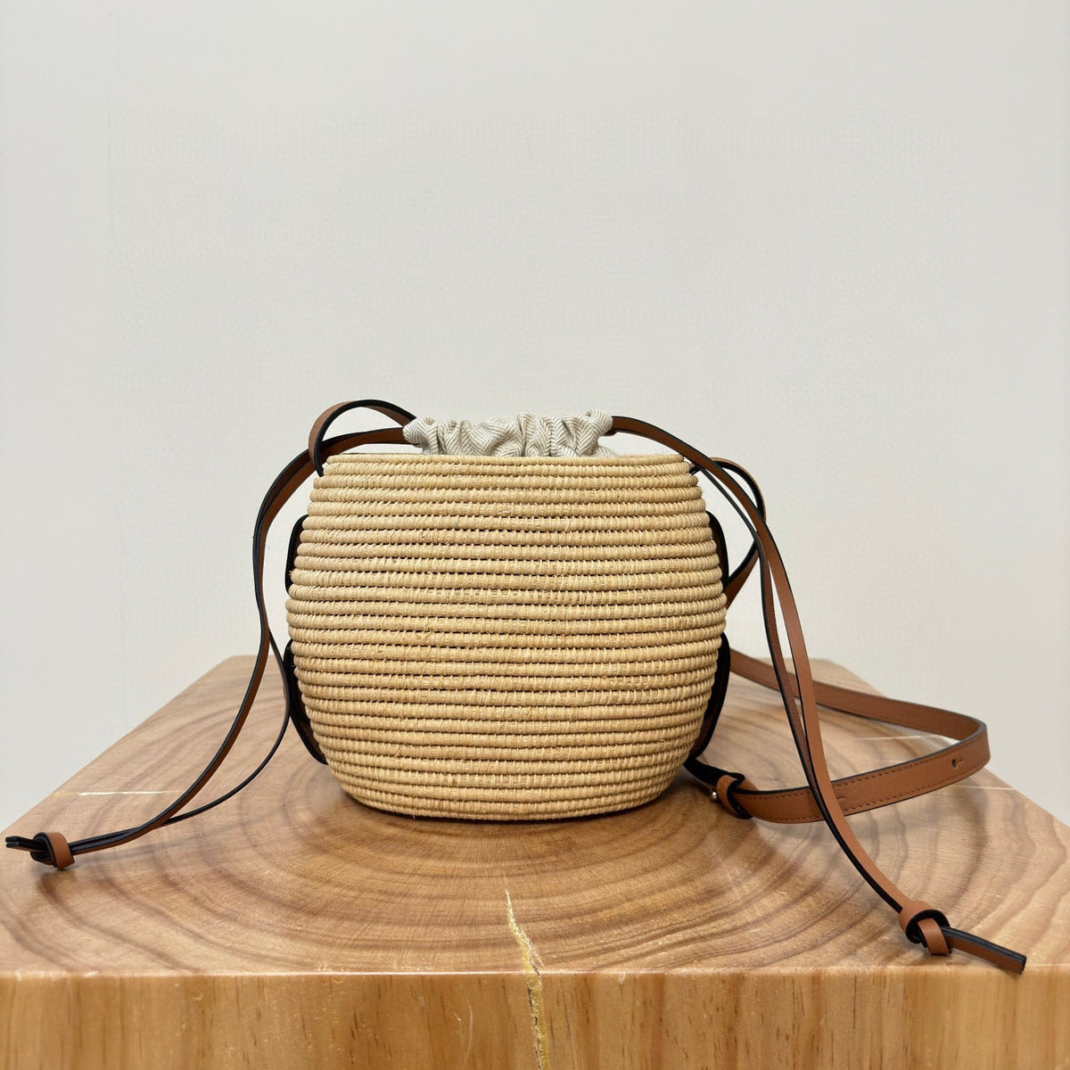 Bags- Loew x Paula’s Ibiza Beehive Basket Bag Luxury Designer Leather Handbag