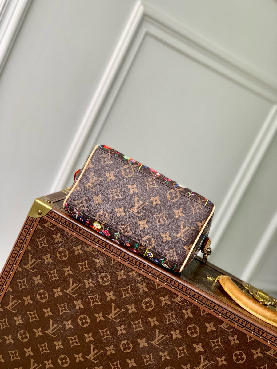 Louis Vuitton Bags- Louis Vuitton Lou x Murakami Speedy 20 Bag Elegant Everyday Designer Handbag